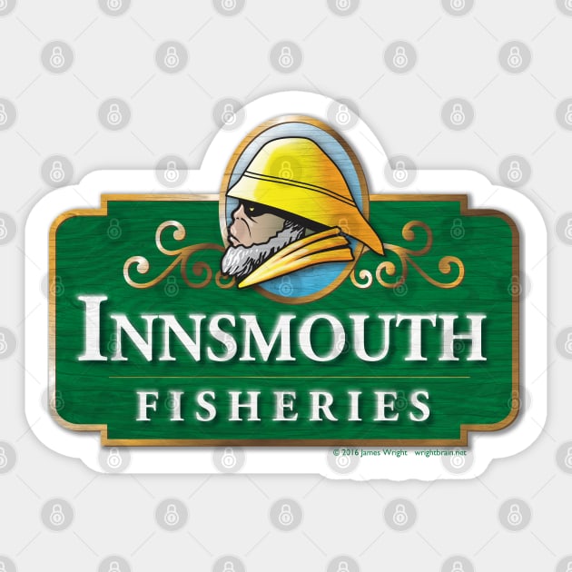 Innsmouth Fisheries Sticker by jwrightbrain